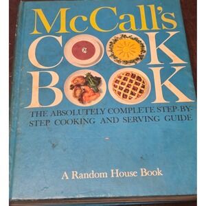 McCall's Cook Book Vintage 1963 Hardcover Blue Retro Recipes 13th Printing